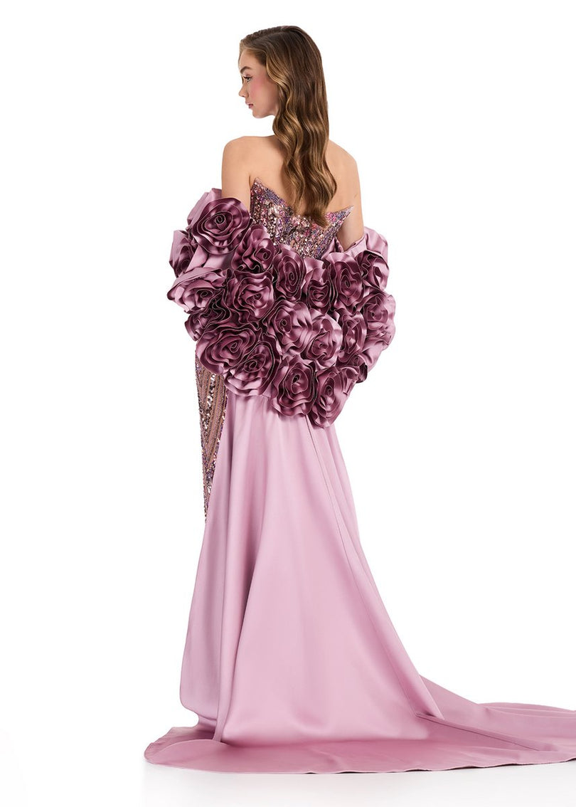 ASHLEYlauren Rosette Cape 12040