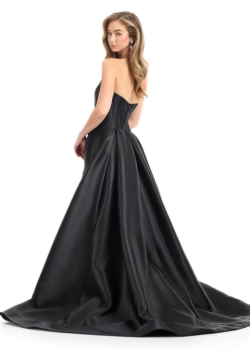 ASHLEYlauren Mikado Ball Gown Dress 12056