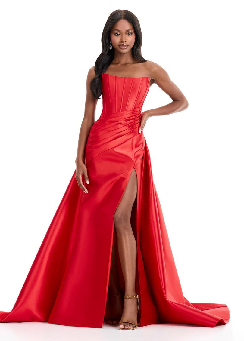 ASHLEYlauren Mikado Ball Gown Dress 12056