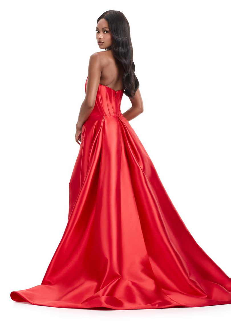 ASHLEYlauren Mikado Ball Gown Dress 12056