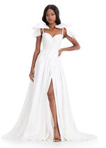 ASHLEYlauren A-Line Bow Prom Dress 12065