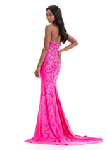 ASHLEYlauren Elegant Heat Stone Prom Dress 12074