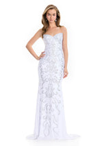 ASHLEYlauren Elegant Heat Stone Prom Dress 12074