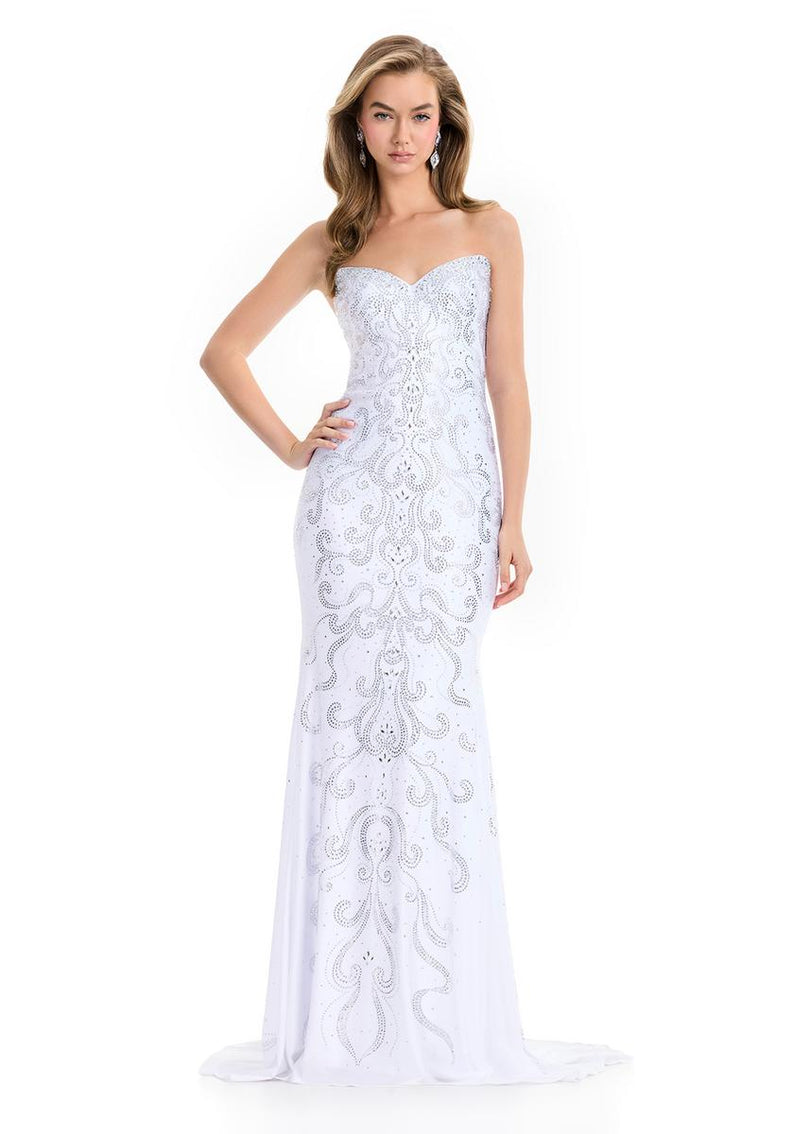 ASHLEYlauren Elegant Heat Stone Prom Dress 12074