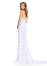 ASHLEYlauren Elegant Heat Stone Prom Dress 12074