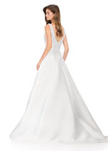 ASHLEYlauren Pearl Ball Gown Prom Dress 12160