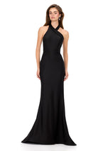 ASHLEYlauren Criss Cross Tight Prom Dress 12162