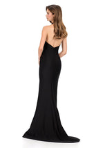 ASHLEYlauren Criss Cross Tight Prom Dress 12162