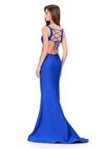 ASHLEYlauren Lace-up Open Back Prom Dress 12165