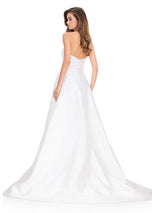 ASHLEYlauren Mikado Strapless Hot Stone Pageant Dress 12167