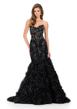 ASHLEYlauren Rosette Mermaid Prom Dress 12170
