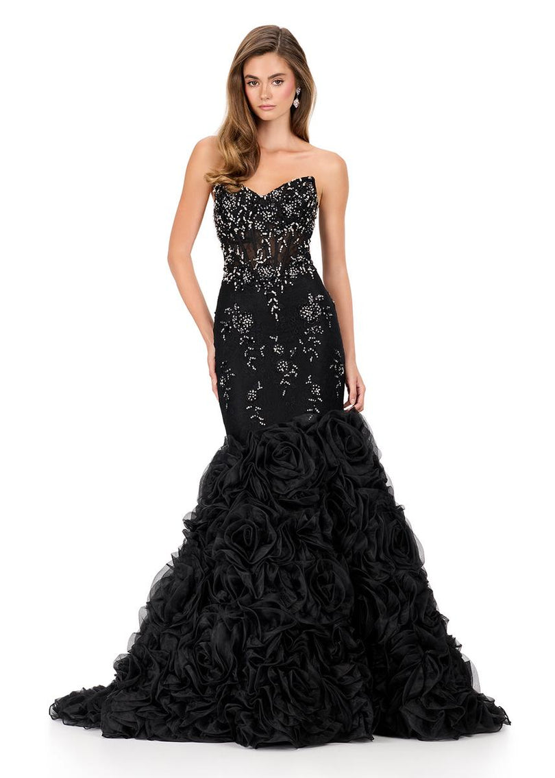 ASHLEYlauren Rosette Mermaid Prom Dress 12170