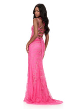 ASHLEYlauren Lace Corset Prom Dress 12189