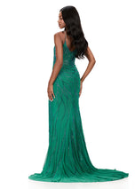 ASHLEYlauren Tight Beaded Prom Dress 12195
