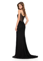 ASHLEYlauren Pearl Hot Stone Prom Dress 121296