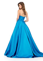 ASHLEYlauren Satin Ballgown Prom Dress 12199
