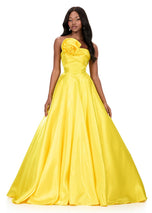 ASHLEYlauren Satin Ballgown Prom Dress 12199
