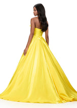 ASHLEYlauren Satin Ballgown Prom Dress 12199