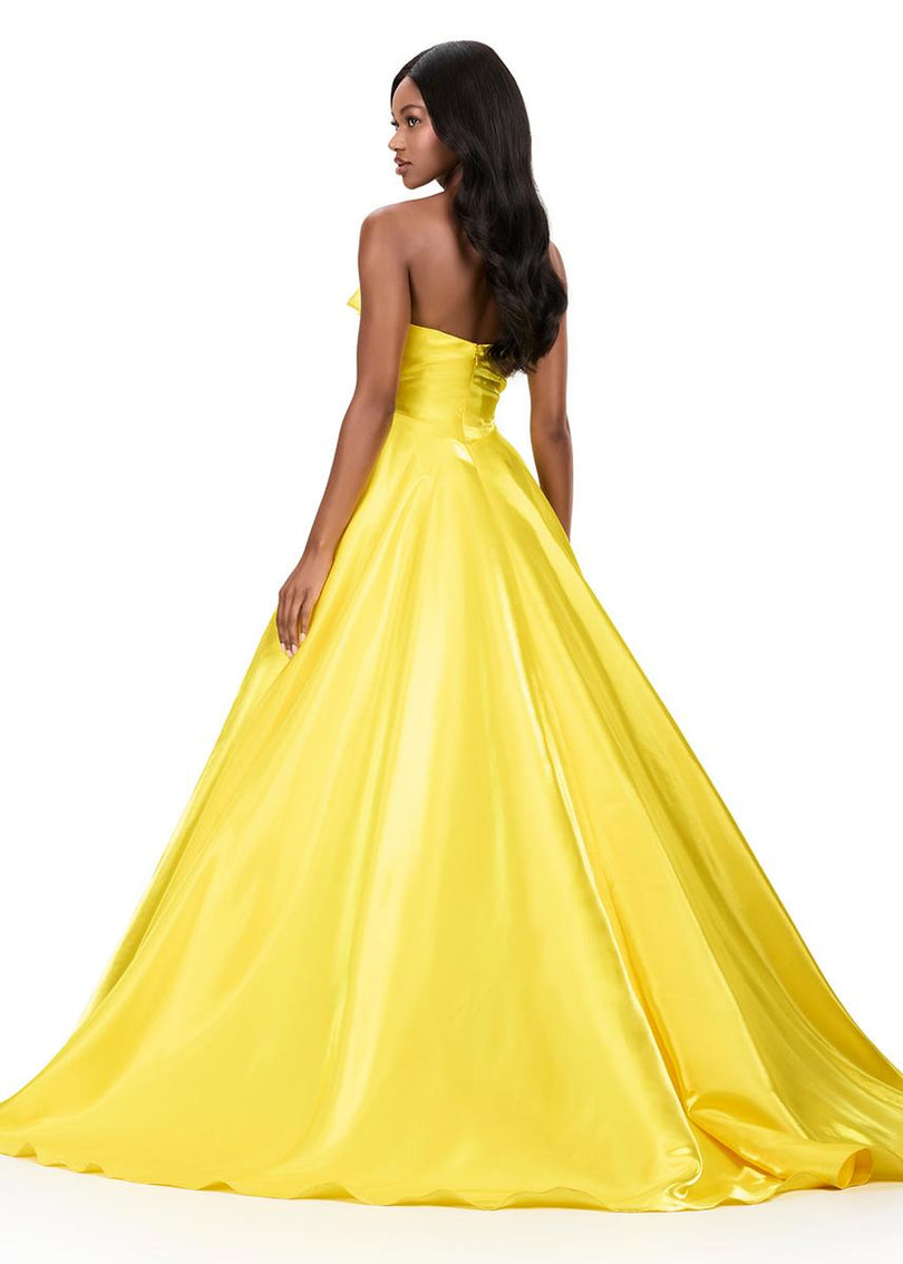 ASHLEYlauren Satin Ballgown Prom Dress 12199
