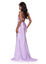 ASHLEYlauren Hot Stone Halter Prom Dress 12206