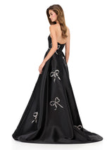 ASHLEYlauren Strapless Bow Prom Dress 12207