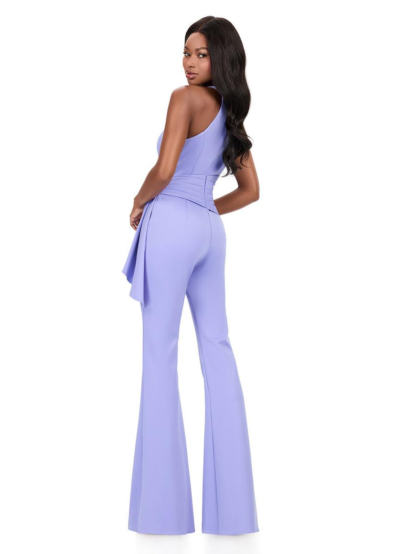 ASHLEYlauren Halter Ruffle Prom Dress 12209