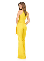 ASHLEYlauren Halter Ruffle Prom Dress 12209