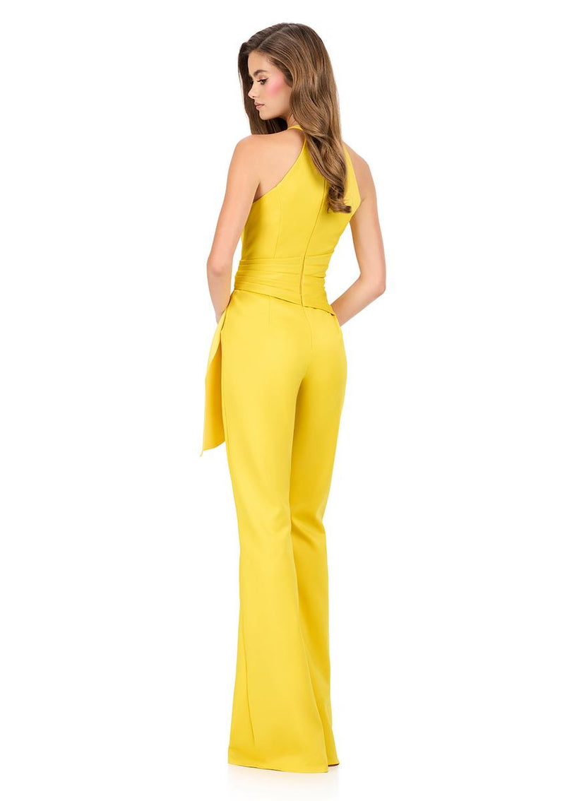 ASHLEYlauren Halter Ruffle Prom Dress 12209