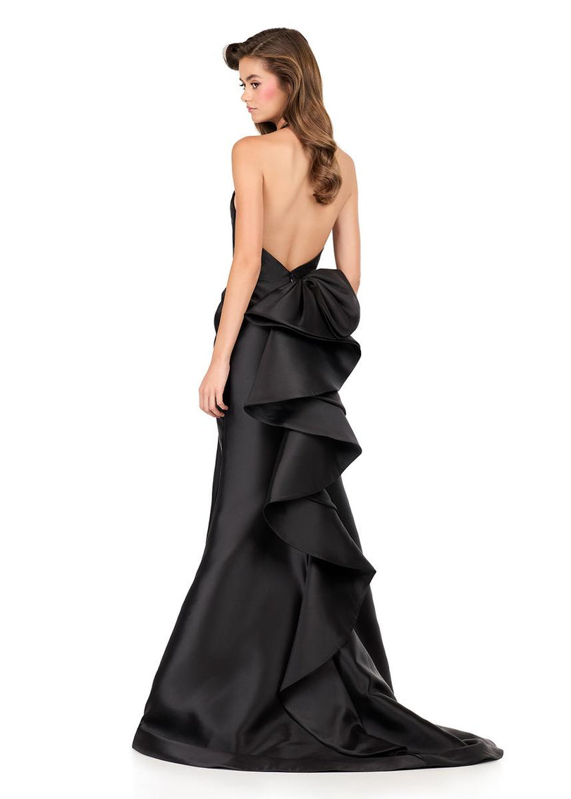 ASHLEYlauren Halter Mikado Prom Dress 12214