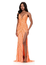 ASHLEYlauren Sequin Lace-up Back Prom Dress 12230 - B