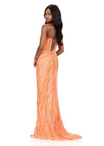 ASHLEYlauren Sequin Lace-up Back Prom Dress 12230 - B