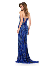ASHLEYlauren Sequin Lace-up Back Prom Dress 12230 - B