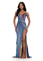ASHLEYlauren Strapless Beaded Prom Dress 12231 - B