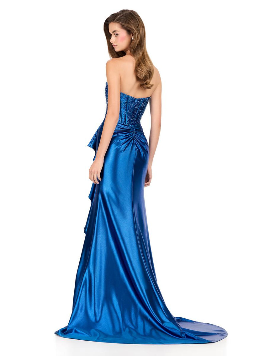 ASHLEYlauren Tight Jersey Prom Dress 12240