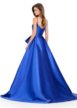ASHLEYlauren Ruffle A-Line Prom Dress 12241
