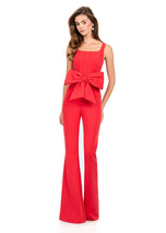 ASHLEYlauren Bow Statement Jumpsuit 12242