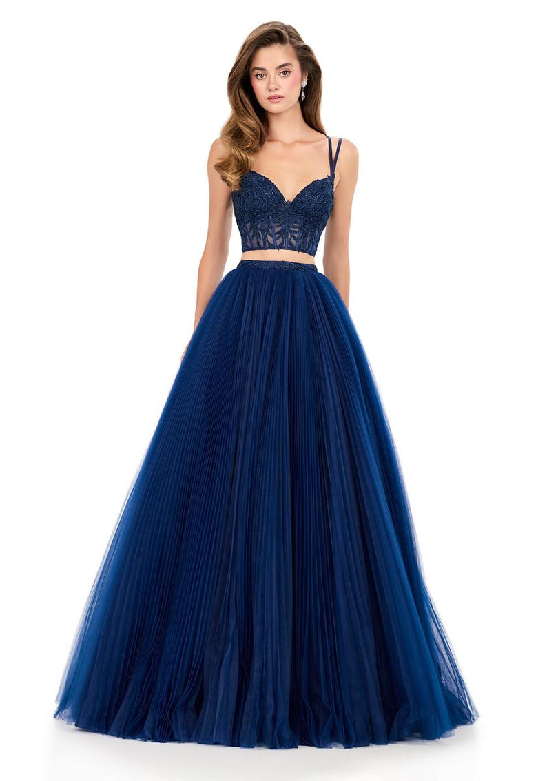 ASHLEYlauren Two Piece A-Line Prom Dress 12259