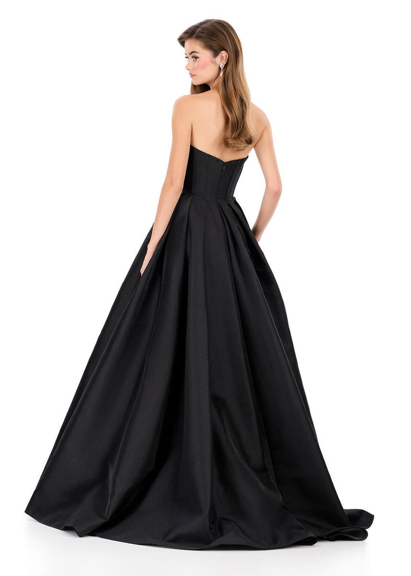 ASHLEYlauren Mikado Corset Ball Gown Dress 12264
