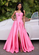 ASHLEYlauren Mikado Corset Ball Gown Dress 12264