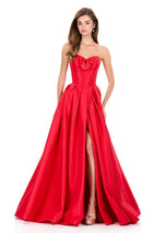 ASHLEYlauren Mikado Corset Ball Gown Dress 12264
