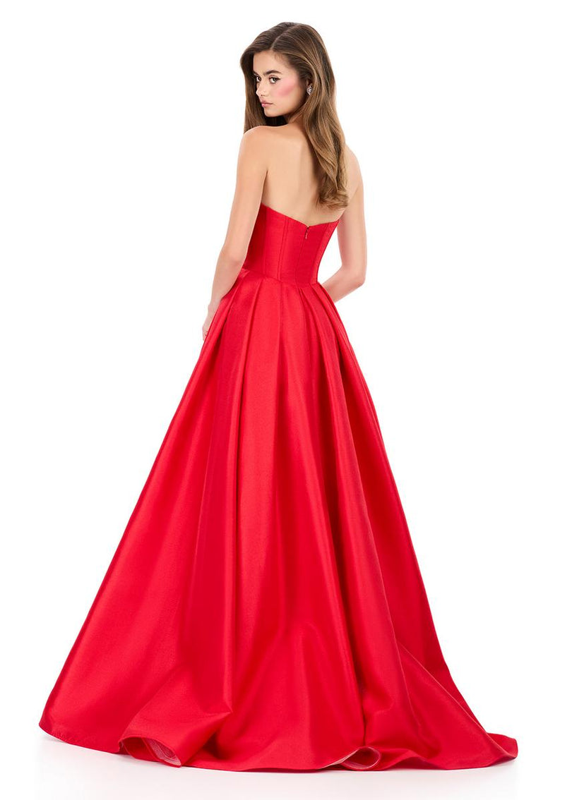 ASHLEYlauren Mikado Corset Ball Gown Dress 12264