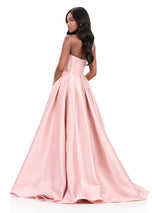 ASHLEYlauren Mikado Corset Ball Gown Dress 12264