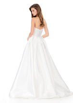 ASHLEYlauren Mikado Corset Ball Gown Dress 12264