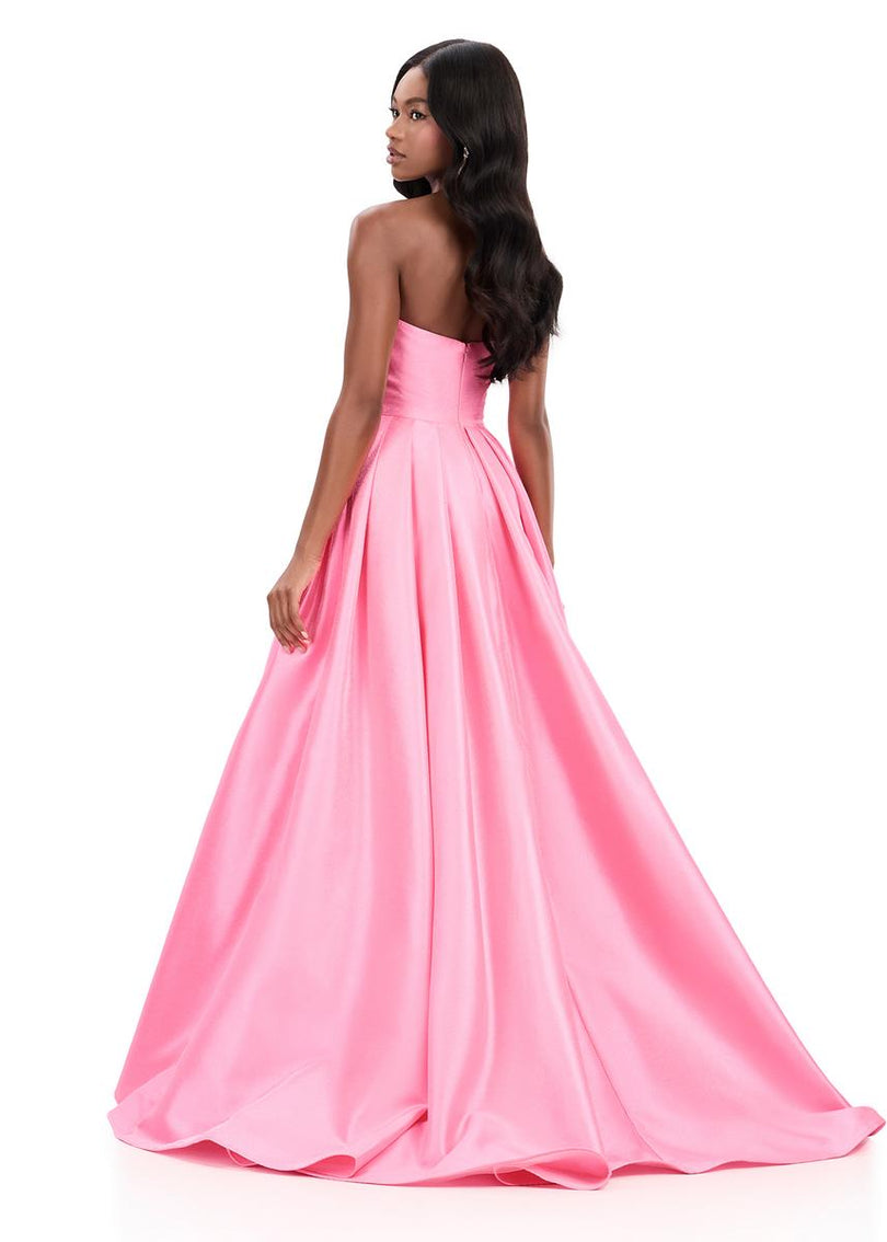 ASHLEYlauren Bow Mikado Ball Gown Prom Dress 12265