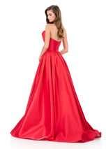 ASHLEYlauren Bow Mikado Ball Gown Prom Dress 12265