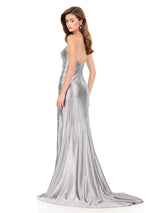 ASHLEYlauren Strapless Embellished Prom Dress 12267