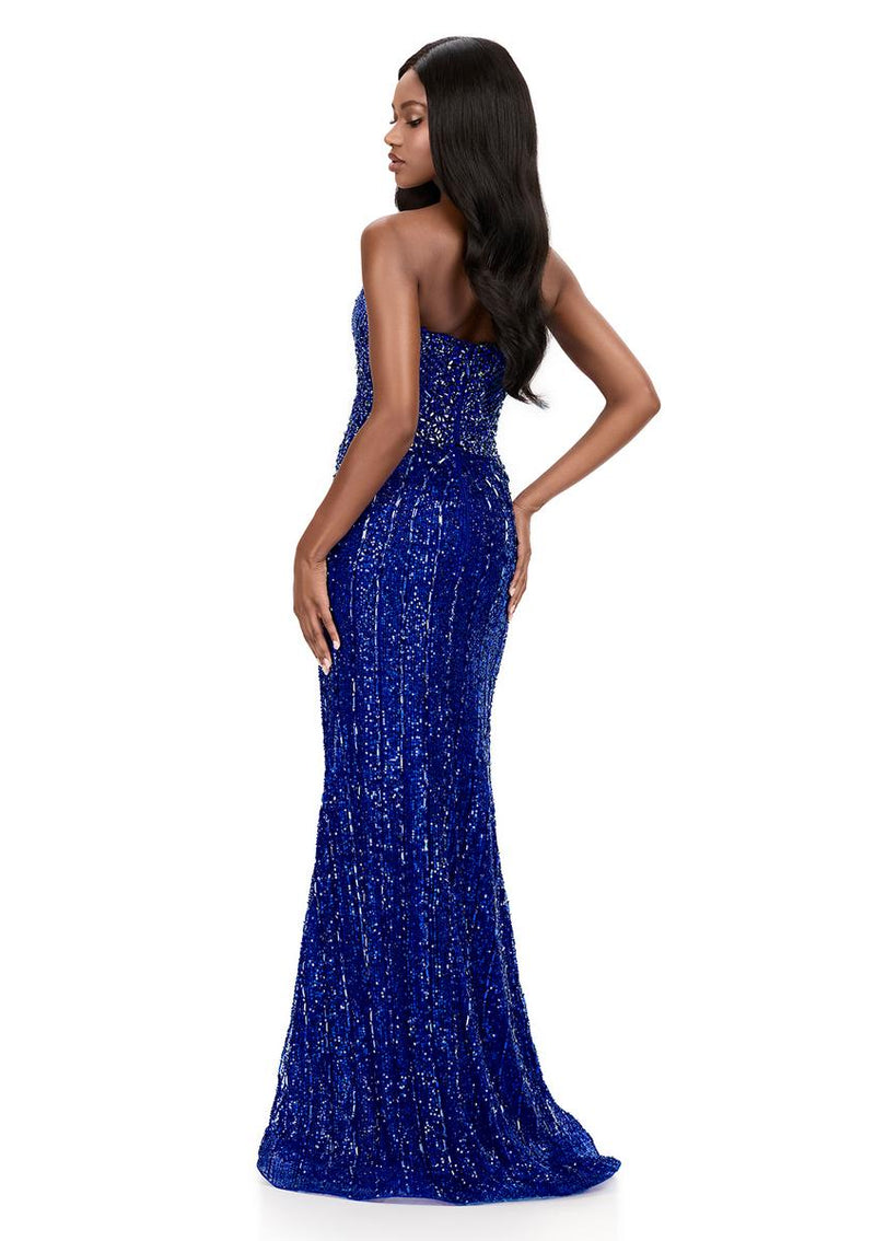 ASHLEYlauren Beaded Glam Prom Dress 12273
