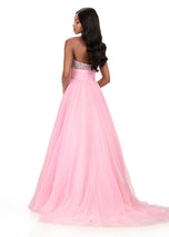 ASHLEYlauren Pleated Skirt Prom Dress 12275