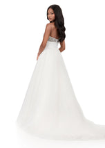 ASHLEYlauren Pleated Skirt Prom Dress 12275