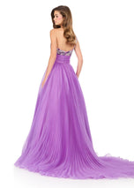 ASHLEYlauren Pleated Skirt Prom Dress 12275